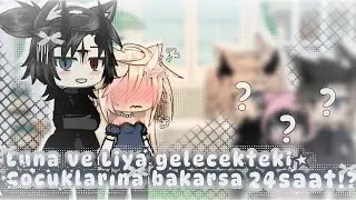|₊˚⊹♡Luna ve Liya'nın Gelecekteki &Ccedil;ocuklarına Bakarsa 24saat!!??♡₊˚⊹| #gacha #gachalife #24saat 
