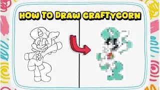 How to Draw CraftyCorn from Poppy Playtime &ndash; Smiling Critter Tutorial