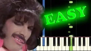QUEEN - I WANT TO BREAK FREE - Easy Piano Tutorial