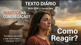 TEXTO DIÁRIO — 08/01/2026 | INJUSTIÇA NA CONGREGAÇÃO? Como VENCER o Mal com o Bem