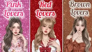 Pink 💗 vs Red ❤️ vs Brown 🤎 | Which Color Is Your Vibe? ✨🔥 dress 👗 nail 💅 heels 👠 & jewellery 