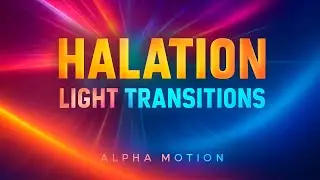 ✨ HALATION LIGHT TRANSITIONS 2025 - FREE After Effects Template | Cinematic Glow & Bloom Effects 🎬