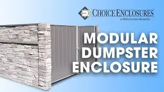Modular Dumpster Enclosure - Choice Enclosures