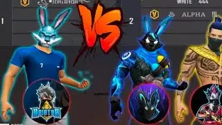 Raistar vs alpha ff and white 444 1v1 custom  in india server friendly type  #raistar #alphaff 