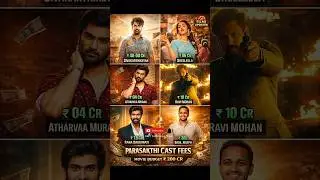 PARASAKTHI Movie Cast Fees 💰 | Full Star Salary Breakdown