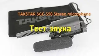 TAKSTAR SGC-598 Stereo microphone Тест звука