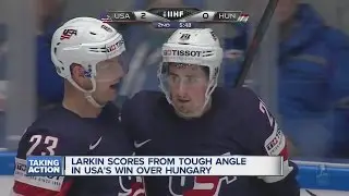 Dylan Larkin scores crazy goal for USA in World Championships