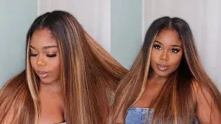 😍 NEW Highlight V Part Wig | 5 minute Install | Domiso Hair