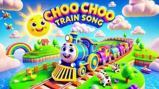 Train Song for Kids 🚂 | Fun and Educational Nursery Rhyme