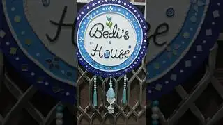 Name Plate for ur house, get customized #nameplate #evileye #diy #adoreble #craftedcharmsbymeet