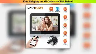WSDCAM Mini Camera Two Way Talk Audio Doorbell Tuya Wifi Smart Video Peephole PIR Motion Detection