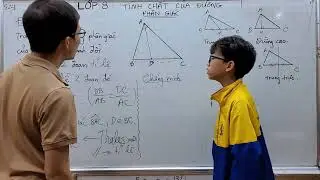Toán lớp 8 - Tính chất đường phân giác trong tam giác - Lý thuyết - Chứng minh