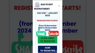 DAV CBT 2024-25 REGISTRATION, dav teacher recruitment 2024-25,dav prt tgt pgt recruitment #prt #tgt