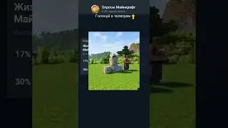 Жиза в деревне с другом в Майнкрафте! #майнкрафт #opros #minecraft #опрос