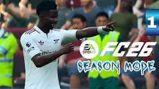 Это одновременно и хорошее, и плохое начало! [EA Sports FC 26] Сезонный режим «Арсенала», часть 1...