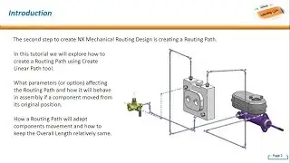 NX Mechanical Routing : Basic Steps Create & Edit Linear Path with Space Reservation
