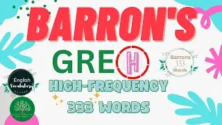 (H) Barron's GRE High Frequency 333 Words with Mnemonic