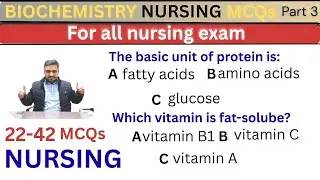 Part3: Biochemistry important Nursing MCQ 2026