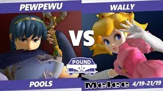 Pound 2019 SSBM - CLG PewPewU (Marth) VS  Wally (Peach) Smash Melee Pools