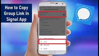 How to Copy Group Link In Signal App