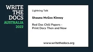 LT: Shauna McGee Kinney - Red Doc Chili Papers - Print Docs Then and Now