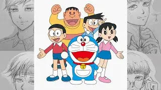 Doraemon characters fanart | Free Art