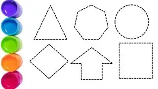 Shapes Drawing For Kids | Learn 2D Shapes | Colors For Toddlers | Preschool Learning | Shapes Name 