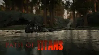 Path of Titans - Ceratosaurus ambushes Sarcosuchus