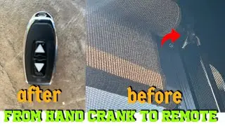 DIY remote roll up shade . Part 1