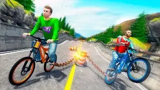 Bike Games - Chained Bicycle Racing Stunts: Break Chain Rivals - Gameplay Android free games