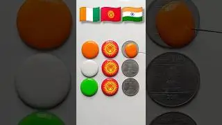 🇨🇮🇰🇬🇮🇳 Republic day drawing || Water Drop Flag Art || #shorts #chatgpt #republicday #art