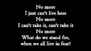 Three Days Grace - No More (lyrics)