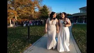 Fall Two Bride Virginia Golf Course Wedding  at Woodlands at Algonkian