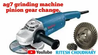 # AG7 grinding machine pinion gear change...