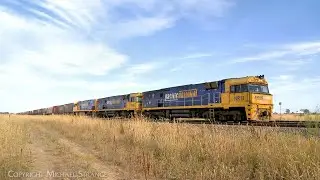 5MA5 Pacific National Intermodal Container Freight Train (29/2/2024) - PoathTV Australian Railways