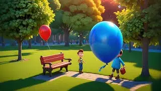 Three Bright Balloons Pop in the Air | Balloon Song for Kids | Nursery Rhymes and Color Learning Fun