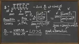 Benefit Cost Ratio - Engineering Economic Analysis - one cash flow diagram