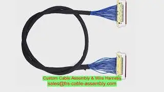 High Frequency Sensor Industrial Wire Harness Custom Braided Shield Outer Diameter 7mm