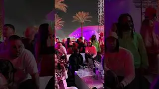Kanye West and Lil Durk chilling in Abu Dhabi Race #abudhabi #dubai