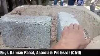 Water Absorption Rate Test for Cement Concrete Blocks; explained by Engr Kamran Rahat Part-1/2