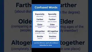 👉 5 Commonly Confused Words in English | Learn Easily📝