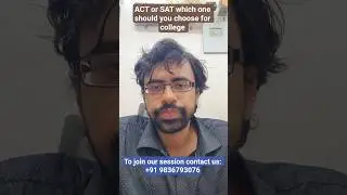 ACT or SAT: Which Exam Should You Choose for College Admission? #ACTvsSAT #CollegePrep #shorts