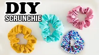 DIY HAAR SCRUNCHIE ZELF MAKEN | HAAR ELASTIEK TUTORIAL | 90's