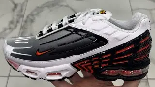 Nike Air Max Plus 3 White Black Team Orange Shoes