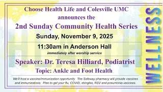 Podiatry | Second Sunday Community Health Series