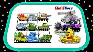 Multiple Boss VS Angry Army Tanks Battle | Evolution Merge Tanks Army WW2 War Challenges