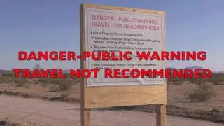 Federal Government Warning Sign for Arizona Desert