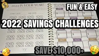 2022 SAVINGS CHALLENGES|Beginner Friendly|Save $10,000+|FUN & EASY|CASH ENVELOPE|CASH STUFFING