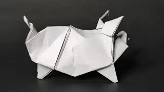 Origami Pig Tutorial | Easy & Cute Paper Pig Craft Step-by-Step | Origami for Beginners | #origami