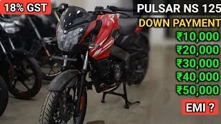 Bajaj Pulsar NS 125 Finance Details 18% GST Down payment & Low Emi 